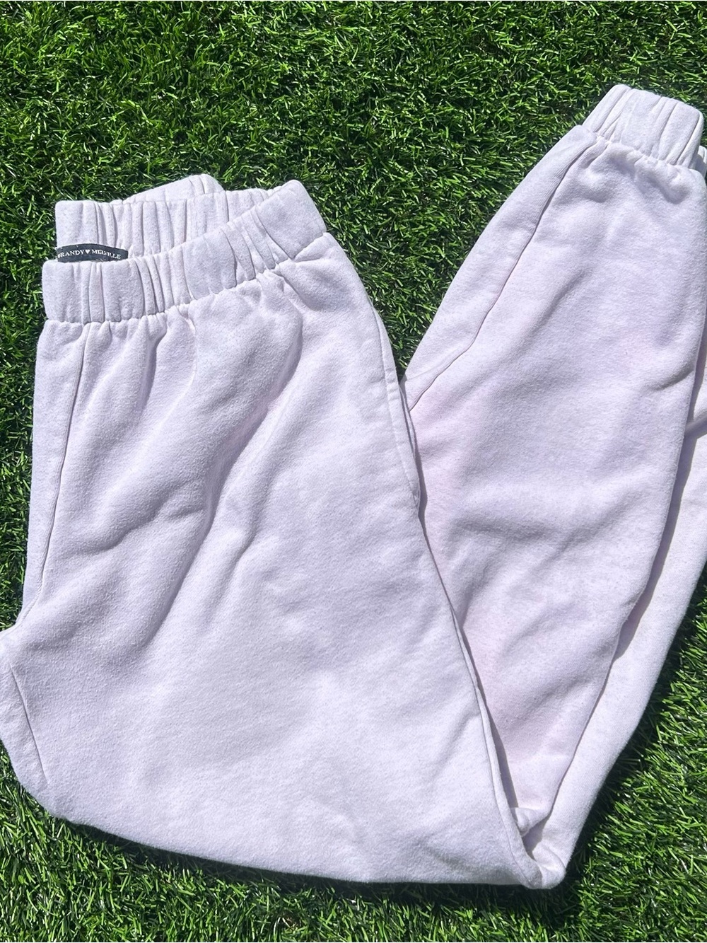 Bubble Gum pink Brandy Mellvile sweats pockets